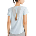 Janya Custom Logo Quick Dry Mesh Sports Gym Shirt Breathable Casual Short Sleeve Top Women Fitness Running Wear Yoga T-shirt