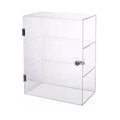 Clear Acrylic Nail Polish Display Cabinet With a Lock s Cosmetic Case Lucite Locking Showcase