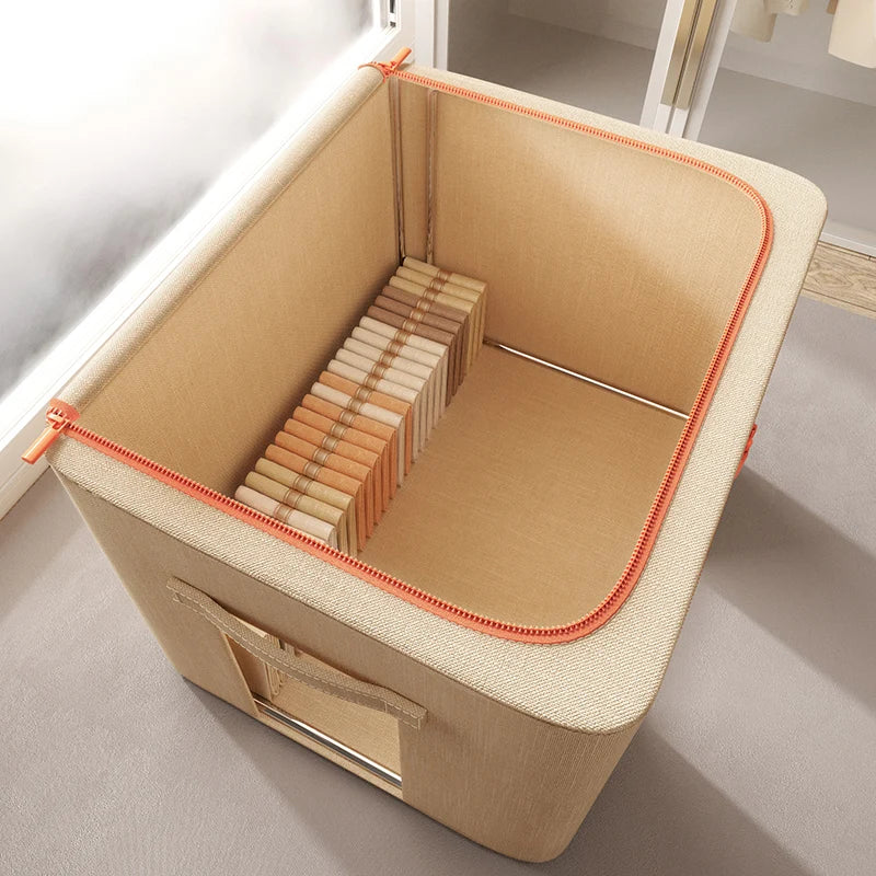 Wholesale Polyester Storage Box Multi-Size Large Capacity 50*40*33 Clothing Storage Box Desk Storage Boxes