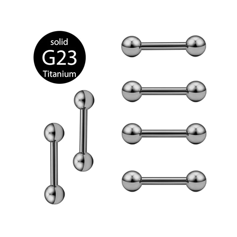 G23 Titanium Cartilage Earrings Tragus Ear Stud Daith Helix bar Piercing Body Jewelry Wholesales 16g 6mm