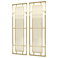 Luxury Room Divider Interior Wall Panel Stainless Steel Screen Bronze or Brass Decorative Laser Cut Screens