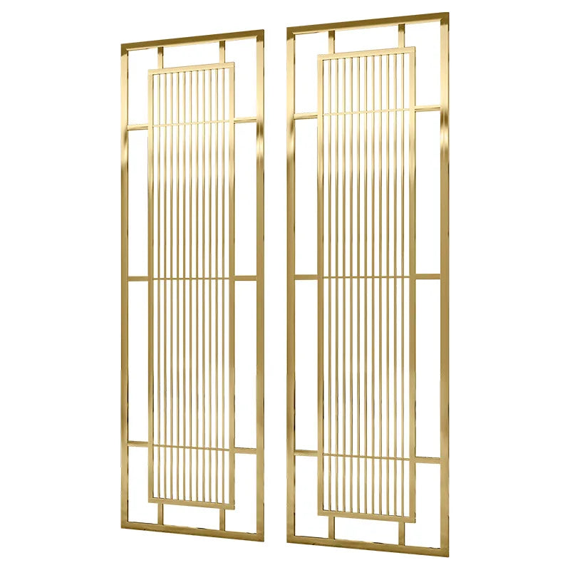 Luxury Room Divider Interior Wall Panel Stainless Steel Screen Bronze or Brass Decorative Laser Cut Screens