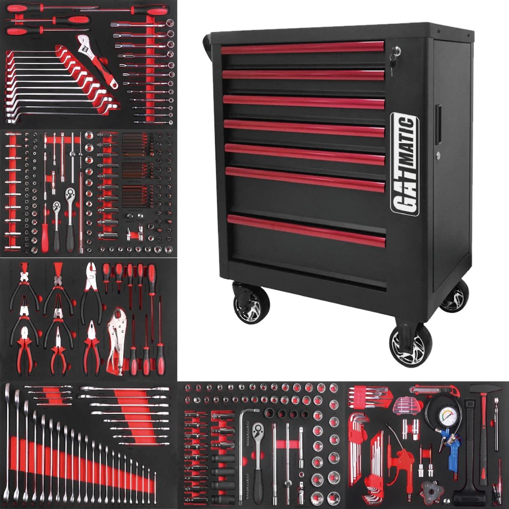 GATmatic Professional Tool Trolley Carbon Steel Hand Tools for Electric Repair 1-Year Warranty Customizable OEM Tool Cabinet