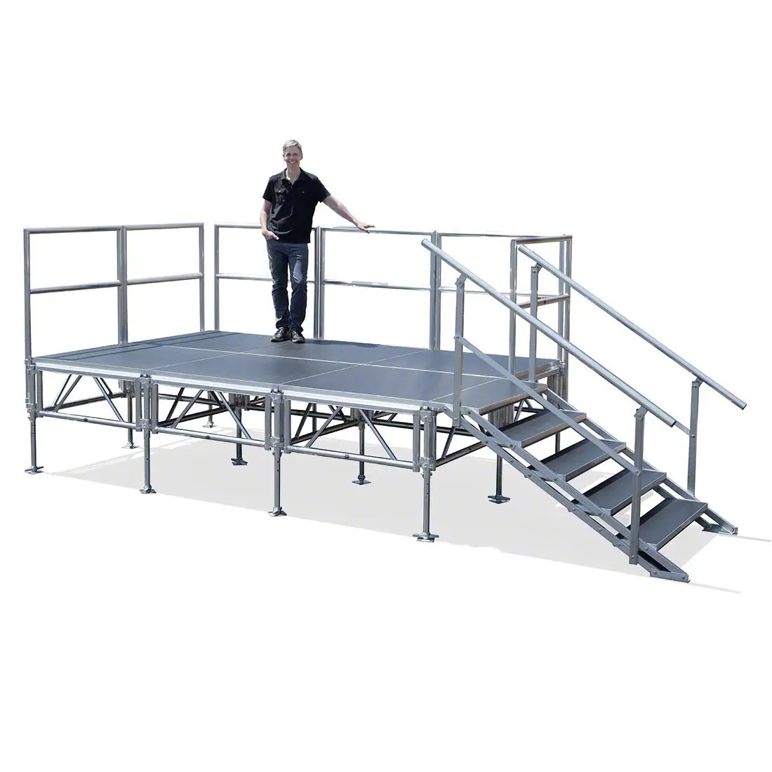 2025 New Styles Topfinger Outdoor Aluminum Event Stage Portable Modular Layer Staging Concert Church Podium Wedding Runway