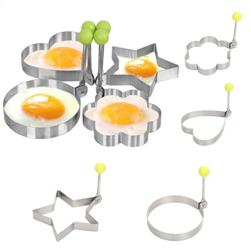 Kitchen Accessories Kitchen 1Pcs Stainless Steel Fried Egg Mold Pancake Bread Fruit and Vegetable Shape Decoration