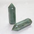 10*3cm Natural Healing Crystal Single Points Wand for Meditation Green Aventurine Gemstone Wand