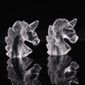 Wholesale Hand-Carved Natural Crystal Unicorn Clear Quartz Folk Crafts for Decoration Polished Technique