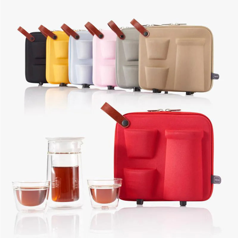 Customized Eva Hard Shell PortableTraveling Coffee Tea Case  for Maker Tritan Tea Set