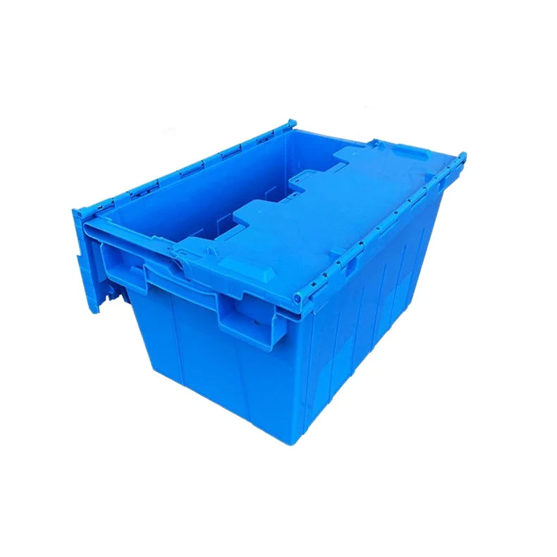 Recyclable Stackable Foldable Nestable Plastic Tote Crates 600*400*315 Size for Warehouse Distribution Storage Organization