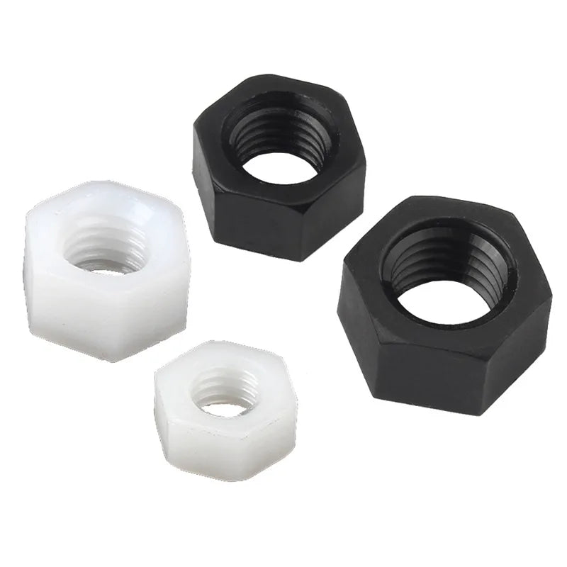DIN 934 PA66/PA6 Plastics Nylon Hex Nut  China Factory Outer Hexagonal Nut M3-M30