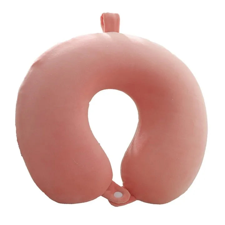 Travel Neck Pillow with 360-Degree Head Support Woven Patio Use Airplane Pillow-Removable & Washable Customizable Size