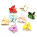 New Fashion Alloy Butterfly Acrylic Decoration Charms for Drop Earring Making Pendant Accessory