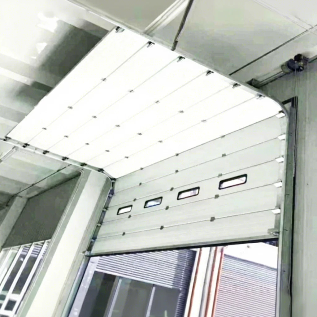 Modern Small Frameless Rolling Sectional Garage Door System Popular Industrial Lift Gate for Fire Station Burglar-Proof Garage
