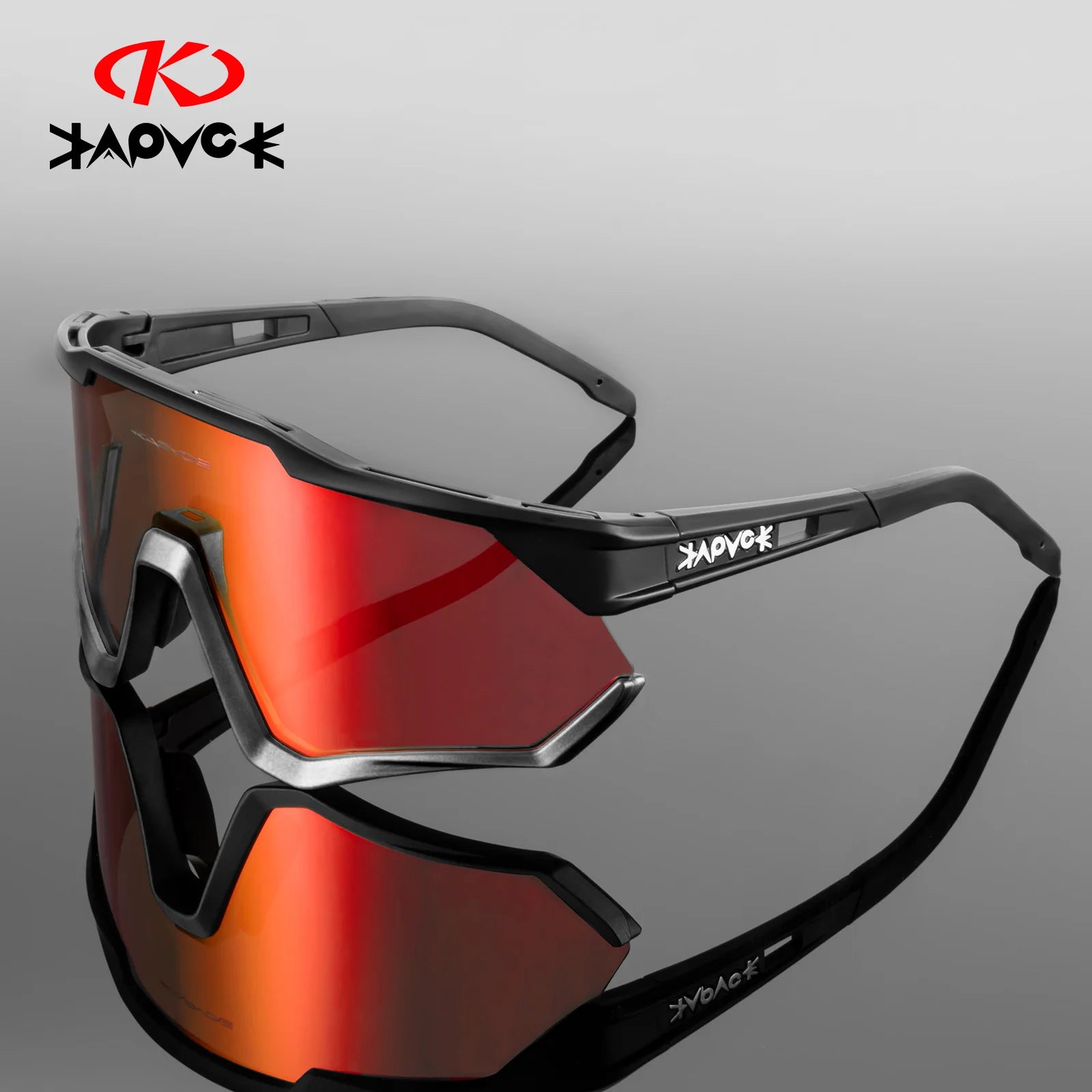 Kapvoe 9026 Hot Sale Cycling Goggles Sunglasses Factory Outlet Outdoor Sports Polarized Shades Sunglasses Eyewear 2022