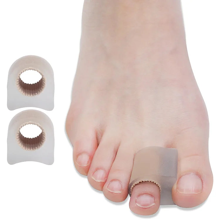 New Arrival 2pcs Big Toe Separator Soft Silicone Bone Corrector Bunion Straightener Mesh Fabric Sweat Absorption Lining