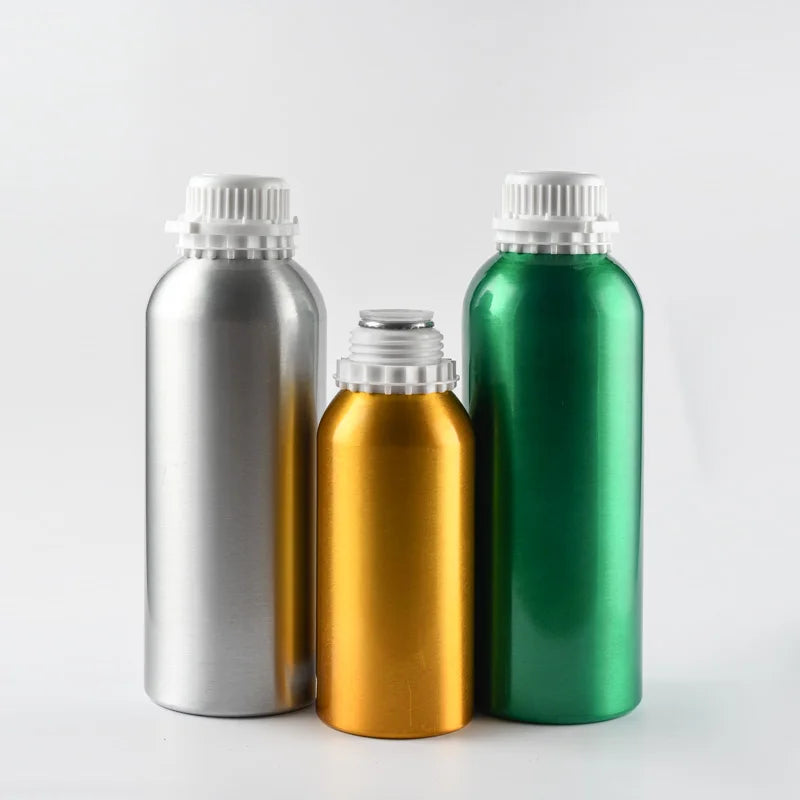 Empty 50ml 100ml  120ml 150ml 250ml 500ml 1000ml 1L Essential Oil Aluminum Bottle with Tamperproof Cap