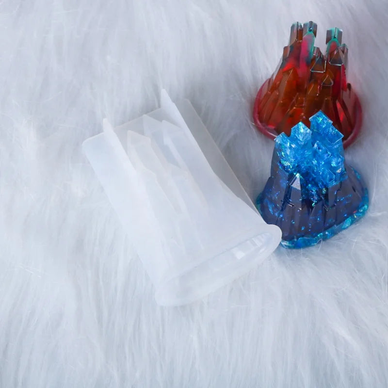 3D Castle Silicone Mold Epoxy Resin Molds for Jewelry Crafts