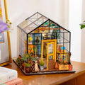 Robotime Rolife Wood Crafts 3D Wooden Puzzles DG104 Kathy's Green House DIY Miniature House for Dropshipping