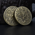 Characteristic Old Dragon Collection Gift Souvenir Antique Brass Gold Silver Commemorative Coin