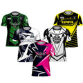 Custom Esport Gaming Jersey for Boys Plus Size 100% Polyester Eco-Friendly Quick Dry Breathable Pink Green Yellow T-Shirts