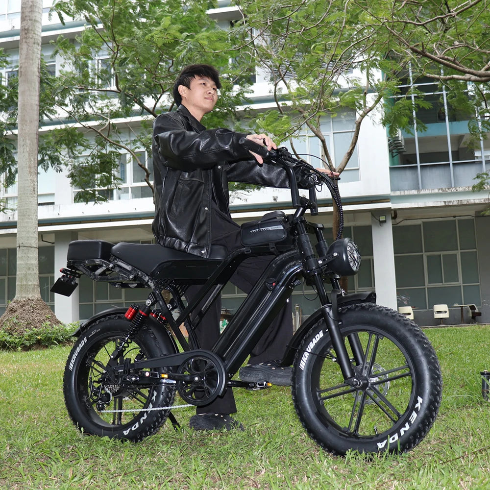VOMO X50 2 Seat Electr Bike Price Fatbike Electric Off-Road 20inch Full Suspension Electric Mountain Bike Ebike Eu Stock