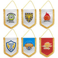 Cheap Custom Sports Hanging Flag Football Club Pennant Hanging Tassel Flags