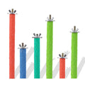 Pet Bird Perch Station Parrot Chew Toy Teeth Cleaner Chinchilla Claw Grinding Tool Fixed Wooden Stick