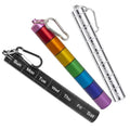 Colorful 7 Day Pill OrganizerPortable Weekly Pill CaseWaterproof Travel Portable 7 Compartments Aluminum Alloy Pill Holder