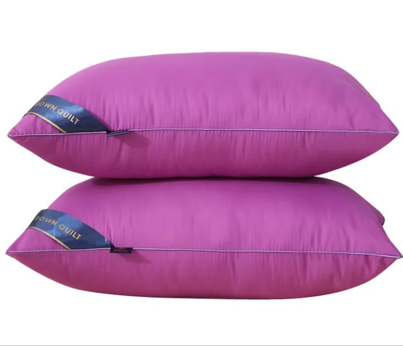 Bed Pillows for Sleeping 100% Organic Cotton or Polyester Fabric Queen Size Hotel-Quality Pillows  for Stomach/Back Sleepers