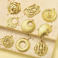 Beimai OEM Necklace Accessories Hollow DIY Gold Plated Stainless Steel Jewelry Necklace Pendant