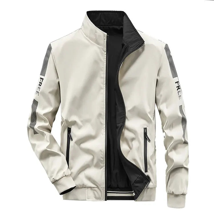 New Style Wind Breaker Men Coat For Spring Autumn Outdoors Clothes Casual Plus Size Men's Jackets Reversible Jacket