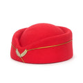 Bow Beret Hat Vintage British Stewardess Hat Wool Flight Attendant Hat Costume Air Hostess Cap Cosplay Costume Accessories