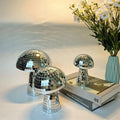 Hot Sale Creative Portable Interior Handicraft Ornaments Led Mirror Disco Mushroom Light
