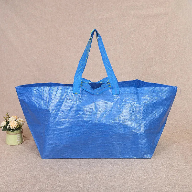 WinStart Brand Custom Logo Recyclable Eco-Friendly AZO Free PP Woven Letter Pattern Laminated Extra Large Grocery Shopping Bag