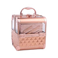 Acrylic Beauty Makeup Storage Organizer Carrying Aluminum Cosmetic Box Set Multi-layer Jewelry Flight Road case with Mirror