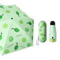 LOW MOQ Factory Direct Supply Capsule UV Mini Umbrella Pocket with Logo for Customization