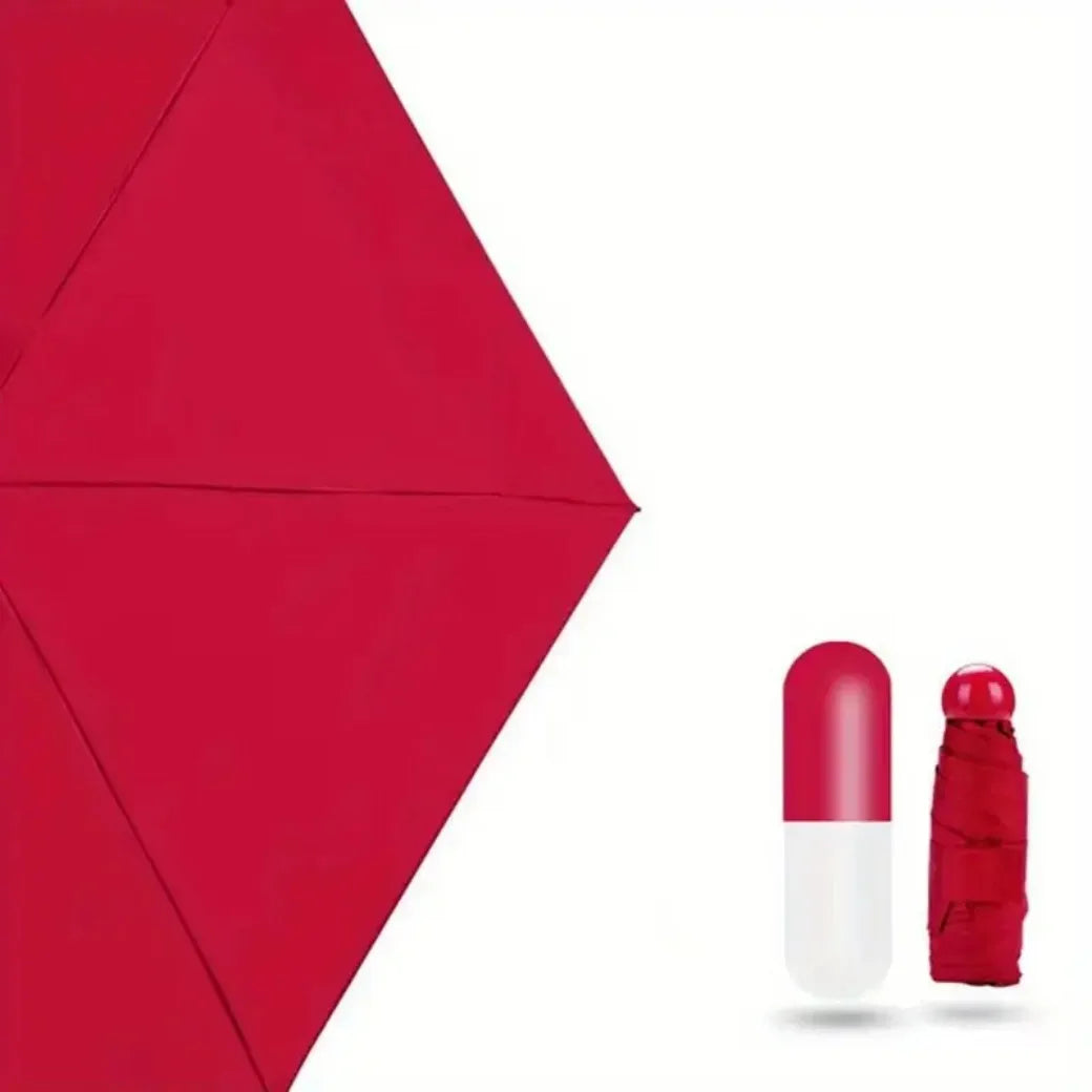 New Popular Trend  Umbrellas Capsule Umbrella Clear Rain Two-way Umbrella Reinforced Windproof Ultralight Ultra Mini Five-fold