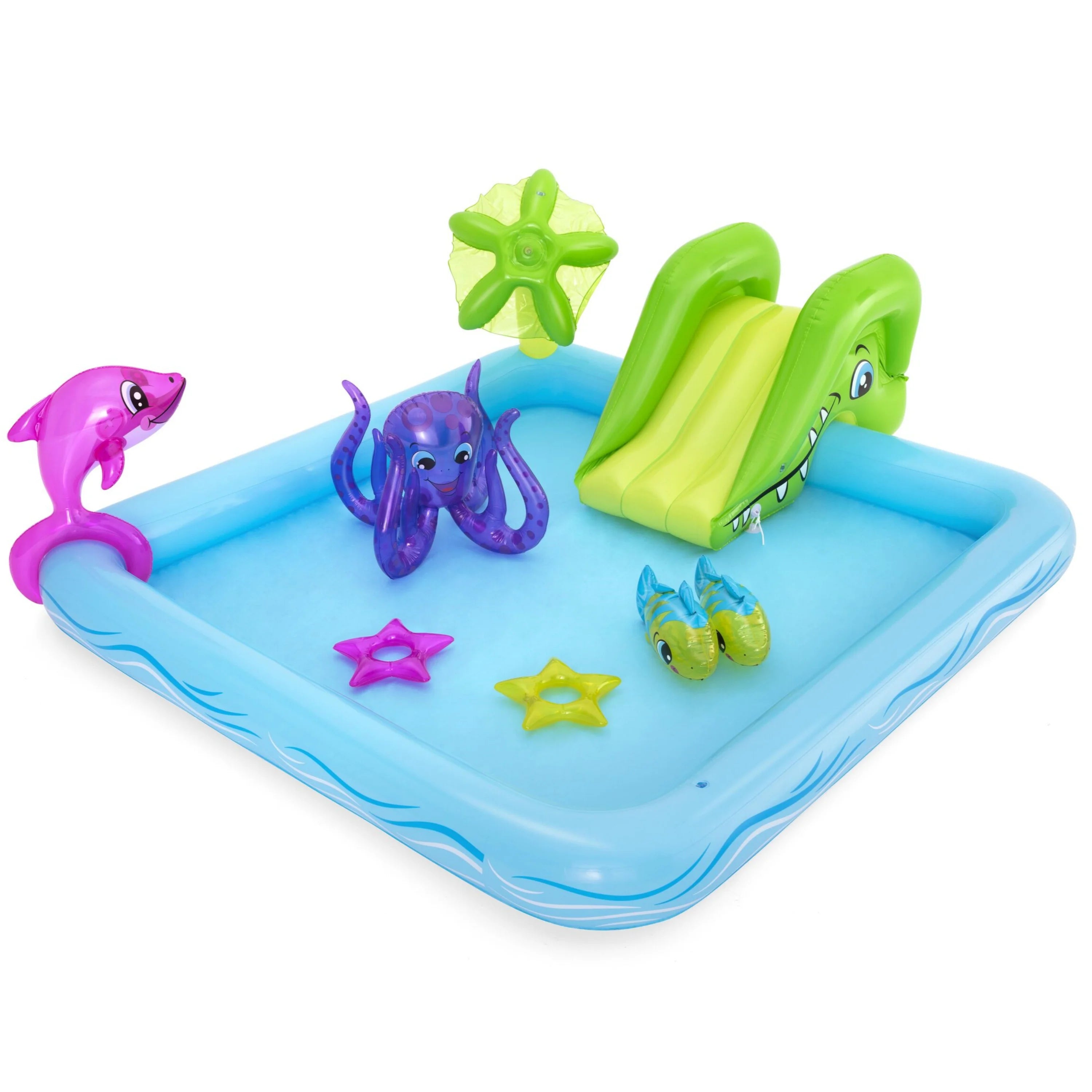 Bestway 53052 Fantastic Aquarium Inflatable Kids Water Play Center and Pool 2.39 m X 2.06 m X 86 cm