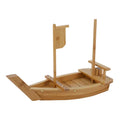 Bamboo Wood Sushi Boat Plate Home Large Size Sushi Tray Serving Boat Plate Wooden Sushi Boat Serving Tray for Restaurant