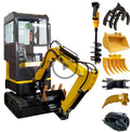 1 Ton Japanese Rubber Tracks Mini Excavator Rental Engine Core Crawler Excavator with 1 Year Warranty for Digging MegaBDM