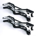 China Black Custom Adjustable Aluminum Alloy CNC Machined Hold Wheels Frame Inline Speed Roller Skates Chassis Bracket