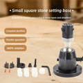 360Â° Rotation Jewelry Fixing Tools Small Universal Stone Seat Gemstone Inlaid Fixture Vise With Base Diamond Setting Tool