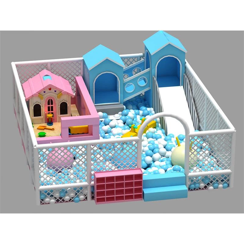 Indoor Kids Soft Playground Set with Galvanized Pipe and Thick Ply Wood for Safe Play