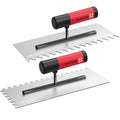 SHIJING Trowel Stainless Steel Bricklaying Plastering Knife Decoration Putty Cement Square Teeth Plastering Knife 5100-12/15