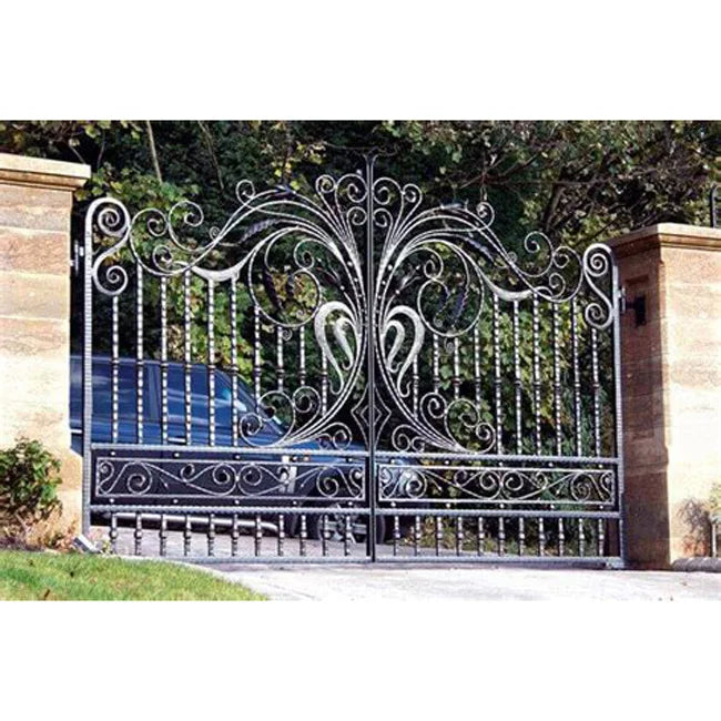 Pictures Iron Gate Design Swing Painting Courtyard European Style