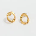 Simple Geometric Stud Earring Stainless Steel Jewelry Wholesale Tarnish Free Gold Jewelry Drop Shipping Jewelry