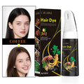 OEM Factory Wholesale Color Dye Product Herbal Natural Cover White Gray Hair Permanent Brown Black Hair Dye Shampoo with Comb MegaBDM