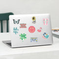 Fashionable Crystal Code Vinyl Waterproof Custom Adhesive Stickers for Perfume and Skin Care Packaging A4 Roll Die Cut