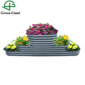 Huizhou Green Giant 32'' Tall 3 Floors Isosceles Modular Corrugated Metal Raised Garden Bed Planter Box 290x60x80cm