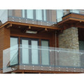 Terrace Glass Balcony Railing Design Frameless Glass Balustrade Handrail Outdoor Standoff Railing Balustrade